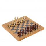 231292 Набор настольных игр (шахматы, шашки, нарды) L40 W20,5 H5 см