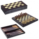 231288 Набор настольных игр (шахматы, шашки, нарды) L34 W16,5 H5,5 см