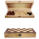 219820 Набор настольных игр 3 в 1 (шахматы, шашки, нарды), L29 W14 H4,5 см
