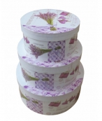 209662 Набор из 3-х подарочных коробок, 25x25x11,5; 22x22x10,5; 19x19x9,5 см