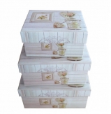 209670 Набор из 3-х подарочных коробок, 16x11x8; 13,5x10x7; 11x8x6 см
