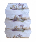 209672 Набор из 3-х подарочных коробок, 16x11x8; 13,5x10x7; 11x8x6 см