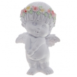 626431 Фигура декоративная "Ангел" (цвет белый), L10W8H14,5 cм (1-9)