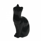 713383 Фигура декоративная "Кошка" (черный) L6.5W4H9 (1-12)
