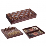 231296 Игра настольная 3 в 1 (шахматы, шашки, нарды), L39 W19,5 H5 см