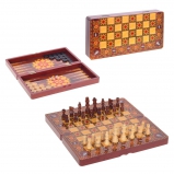 676629 Игра настольная 3 в 1  (шахматы, шашки, нарды), L39,5 W20 H6 см