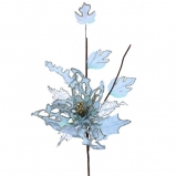 262272 Цветок искусственный "Пуансеттия",  L25 W25 H55 см, (б/инд.уп)