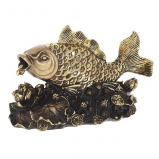 123298 Фигурка декоративная "Золотая рыбка" (сусальное золото), L20W9H12 см