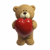 713555 Фигура декоративная "Влюбленный медвежонок" (бежевый) L7W7H11