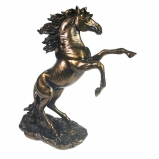 713705 Фигура декоративная Конь на дыбах (бронза) L20W11,5H30