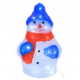 701846 Изделие декоративное "Снеговик" (работает от сети), L18 W15 H29,5 см