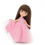 SS03-03 Sophie в розовом платье с розочками 32, Серия: Вечерний шик (6/6)
