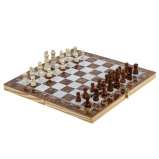 800313 Игра настольная 3 в 1 (шахматы, шашки, нарды), L34 W17 H4 см
