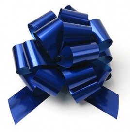 324/01-55 Бант шар металл синий (32 мм)  10/уп