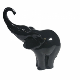 713337 Фигура декоративная "Слон" (черный глянец),  L15W7H16 см