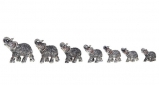 227809 Набор из 7-ми фигурок декоративных "Слон"