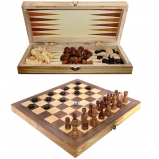 219821 Набор настольных игр 3 в 1 (шахматы, шашки, нарды), L35 W17 H4,5 см