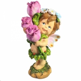 713926 Фигура декоративная "Цветочная фея с тюльпанами" L10W10H21 (1-6)