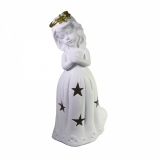 718020 Фигура декоративная со светодиодом "Ангел рождества"  L16,5W12,5H29 см