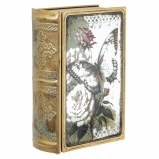800549 Шкатулка-книга с зеркальным элементом, L12 W5 H17 см