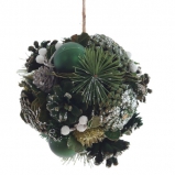 808746 Изделие декоративное подвесное "Шар", L14 W14 H14 см