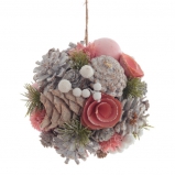 808760 Изделие декоративное подвесное "Шар", L14 W14 H14 см