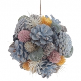 808774 Изделие декоративное подвесное "Шар", L14 W14 H14 см