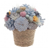 808775 Изделие декоративное "Новогодняя композиция", L17 W17 H18 см