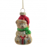 809792 Украшение новогоднее "Медвежонок", L4 W4 H9 см