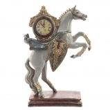 825405 Фигурка декоративная "Лошадь" с часами D8см, (AAx1 н/п), L31,5 W14 H45,5 см