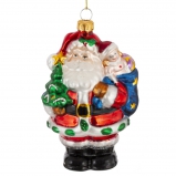 824774 Украшение новогоднее "Дед Мороз", L8 W7 H14 см