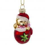 826145 Украшение новогоднее "Варежка с мишкой", L4 W3 H9 см