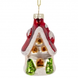 826150 Украшение новогоднее "Домик", L4 W3 H9 см