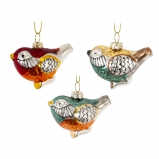 826112 Украшение новогоднее "Птичка", L7 W4 H6 см, 3в.